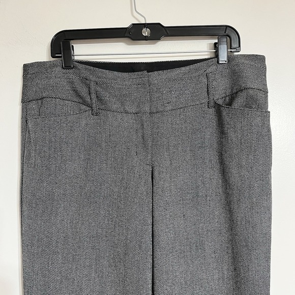 Express Editor Gray Flare Trouser Pants Size 12 R Gray Mid Rise Work Wear - Picture 3 of 11